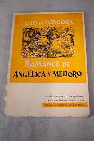 Image du vendeur pour Romance de Anglica y Medoro mis en vente par Alcan Libros