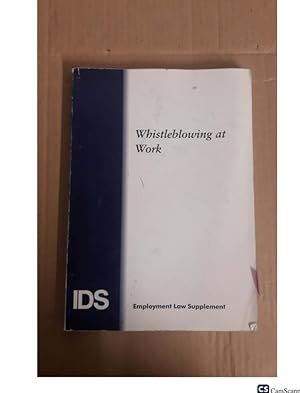 Bild des Verkufers fr IDS Whistleblowing at Work zum Verkauf von UK LAW BOOK SELLERS LTD