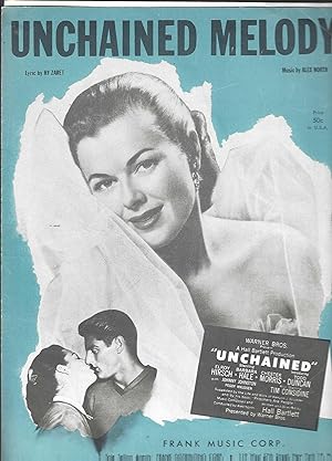 Seller image for UNCHAINED MELODY 1954 song sheet for sale by Vada's Book Store