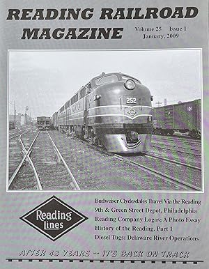 Seller image for Reading Railroad Magazine, Volume 25, Issue 1, January, 2009 for sale by 32.1  Rare Books + Ephemera, IOBA, ESA