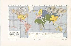 Imagen del vendedor de LAMINA ESPASA 31012: Mapa de las religiones del mundo a la venta por EL BOLETIN