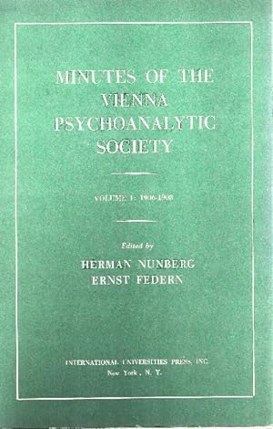 Imagen del vendedor de Minutes of the Vienna Psychoanalytic Society (Volumes 1 & II) a la venta por Ridge Road Sight And Sound