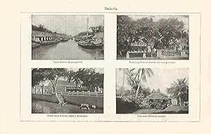 Seller image for LAMINA ESPASA 30875: Vistas de Batavia Malasia for sale by EL BOLETIN