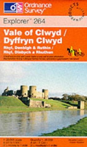Bild des Verkufers fr Vale of Clwyd/Dyffryn Clwyd, Rhyl, Denbigh and Ruthin/Rhyl, Dinbych a Rhuthun: Sheet 264 (Explorer Maps) zum Verkauf von WeBuyBooks