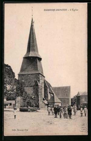 Carte postale Bussiere-Dunoise, L`Église