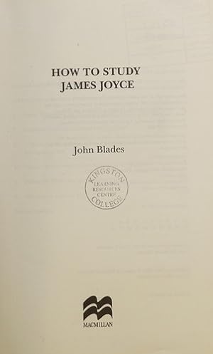 Seller image for How to Study James Joyce (Bloomsbury Study Skills, 116) for sale by Giant Giant