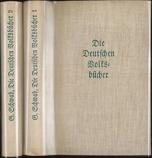 Die Deutschen Volksbücher für jung und alt wiedererzählt Erster Band und Zweiter Band 2 Bände