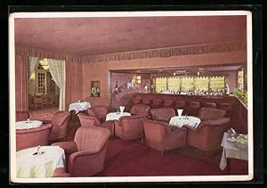 Bild des Verkufers fr Ansichtskarte Travemnde, Innenansicht Casino, American Bar b. kleinen Spielsaal zum Verkauf von Bartko-Reher