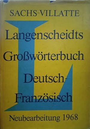 Imagen del vendedor de GRAND DICTIONNAIRE LANGENSCHEIDT. LANGENSCHEIDTS GROSSWRTERBUCH FRANZSISCH. a la venta por Livraria Castro e Silva