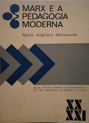 Imagen del vendedor de MARX E A PEDAGOGIA MODERNA. a la venta por Livraria Castro e Silva