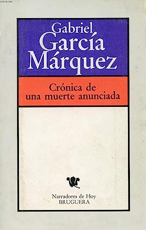 Imagen del vendedor de CRNICA DE UNA MUERTE ANUNCIADA a la venta por Librovicios