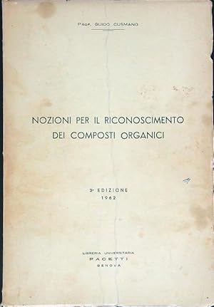 Nozioni per il riconoscimento dei composti organici