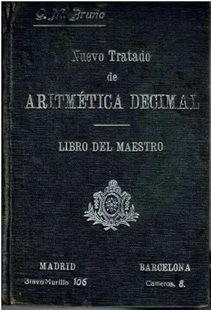 Seller image for Nuevo tratado de aritmtica decimal. Libro del maestro for sale by LIBRERA LAS HOJAS