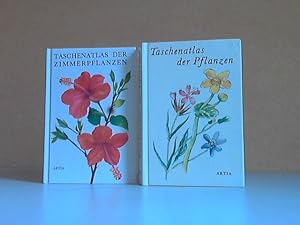 Taschenatlas der Pflanzen + Taschenatlas der Zimmerpflanzen Illustrationen von Karel Svolinsky un...