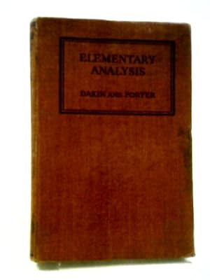 Seller image for Elementary Analysis for sale by World of Rare Books
