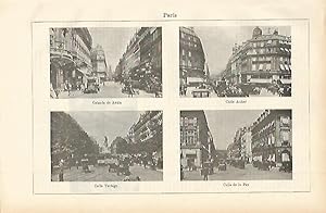 Bild des Verkufers fr LAMINA ESPASA 2270: Diferentes calles de Paris zum Verkauf von EL BOLETIN