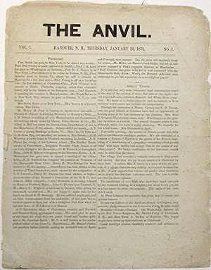 THE ANVIL. VOL. I. NO. I.