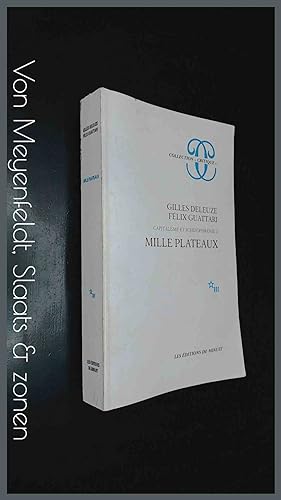 Image du vendeur pour Mille plateaux - Capitalisme et schizophrenie 2 mis en vente par Von Meyenfeldt, Slaats & Sons