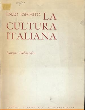 Bild des Verkufers fr La cultura italiana. Rassegna Bibliografica zum Verkauf von Librodifaccia