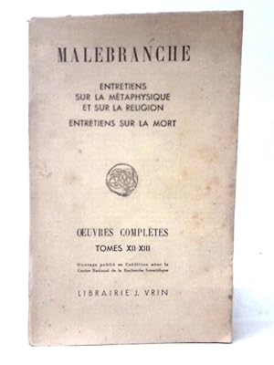 Bild des Verkufers fr Oeuvres Completes Tomes XII-XIII zum Verkauf von World of Rare Books