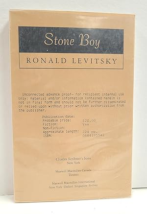 Seller image for Stone Boy for sale by Tall Stories Book & Print Gallery