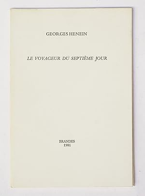 Imagen del vendedor de Le Voyageur du septime jour a la venta por Librairie-Galerie Emmanuel Hutin