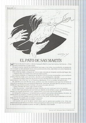Bild des Verkufers fr Laminas serie Rosa-cuentos de Juan C. Schmid numero 05: El pato de San Martin zum Verkauf von El Boletin