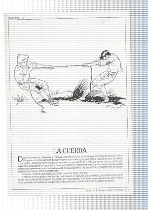 Bild des Verkufers fr Laminas serie Rosa-cuentos de Juan C. Schmid numero 12: la cuerda zum Verkauf von El Boletin
