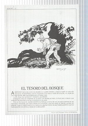 Imagen del vendedor de Laminas serie Rosa-cuentos de Juan C. Schmid numero 13: El tesoro del bosque a la venta por El Boletin