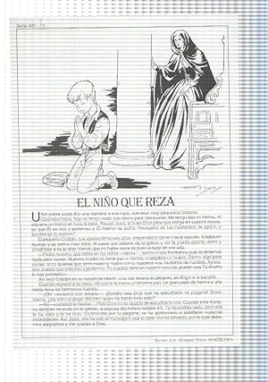 Bild des Verkufers fr Laminas serie Rosa-cuentos de Juan C. Schmid numero 14: El nio que reza zum Verkauf von El Boletin