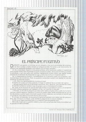 Bild des Verkufers fr Laminas serie Rosa-cuentos de Juan C. Schmid numero 20: El principe fugitivo zum Verkauf von El Boletin