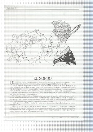 Seller image for Laminas serie Rosa-cuentos de Juan C. Schmid numero 403-2: El sordo for sale by El Boletin