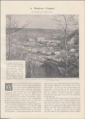 Seller image for A Modern Utopia : an account of the Socialistic Community, known as the Ruskin Cooperative Association in Yellow Creek Valley Tennessee, USA. An uncommon original article from the Wide World Magazine, 1899. for sale by Cosmo Books