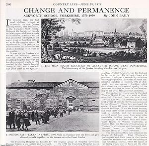Seller image for Ackworth School, Yorkshire, 1779-1979. Several pictures and accompanying text, removed from an original issue of Country Life Magazine, 1979. for sale by Cosmo Books