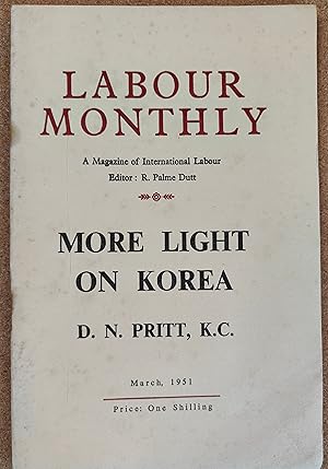 Imagen del vendedor de Labour Monthly Labour Monthly A magazine of International Labour March 1951 / Mao Tse-Tung "Concerning Practice) / D N Pritt "More Light On Korea" a la venta por Shore Books