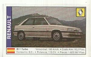 Image du vendeur pour CROMO numero 140: RENAULT R-11 TURBO mis en vente par EL BOLETIN