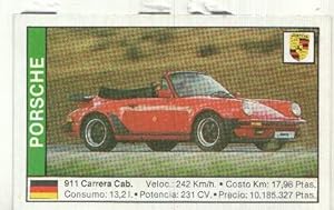 Bild des Verkufers fr CROMO numero 134: PORSCHE 911 CARRERA CABRIO zum Verkauf von EL BOLETIN