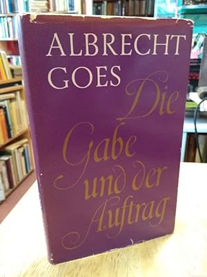 Bild des Verkufers fr Die Gabe und der Auftrag. zum Verkauf von NORDDEUTSCHES ANTIQUARIAT