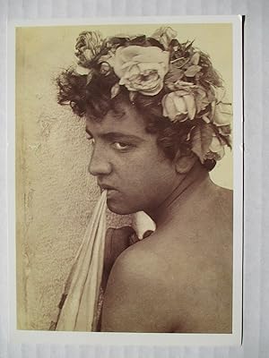 Imagen del vendedor de Wilhelm von Gloeden image on Male curated by Vince Aletti Wessel O Connor Gallery Jan 17 - Feb 22 1998 Exhibition invite postcard a la venta por ANARTIST