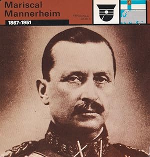 Seller image for FICHA PERSONALIDADES 309: MARISCAL MANNERHEIM. 1867-1951 for sale by EL BOLETIN