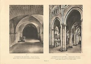 Bild des Verkufers fr LAMINA 12926: Catedral de Chartres cripta e interior zum Verkauf von EL BOLETIN