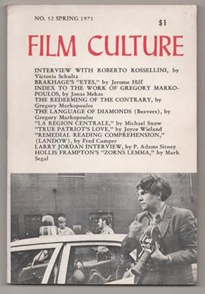 Film Culture No. 52 Spring 1971