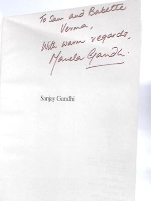 Image du vendeur pour Sanjay Gandhi mis en vente par World of Rare Books