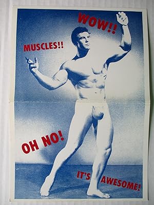 Imagen del vendedor de Muscles Au Go-Go Jan 11 1987 Tunnel Nightclub party invite postcard a la venta por ANARTIST