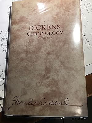 Immagine del venditore per Dickens Chronology venduto da Bristlecone Books  RMABA
