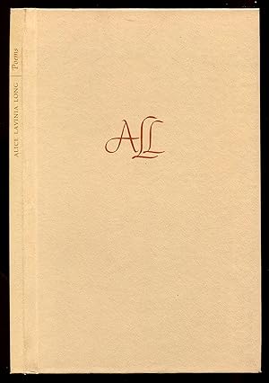 Bild des Verkufers fr The Poems of Alice Lavinia Long zum Verkauf von Between the Covers-Rare Books, Inc. ABAA