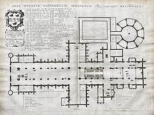 "Area Ecclesiae Cathedralis Lincolniae ." - Lincoln Cathedral Kathedrale Gotik gothic architectur...