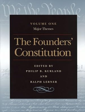 Seller image for Founders' Constitution : Major Themes for sale by GreatBookPrices