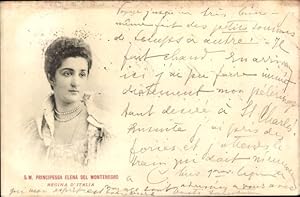 Bild des Verkufers fr Ansichtskarte / Postkarte Principessa Elena del Montenegro, Regina d'Italia zum Verkauf von akpool GmbH