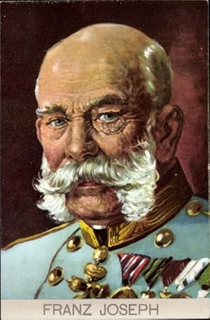 Künstler Ansichtskarte / Postkarte Kaiser Franz Joseph I., Portrait